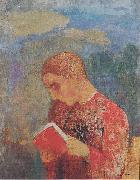 Odilon Redon Elsass oder Lesender Monch France oil painting artist